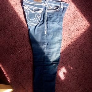 TRUE RELIGION WOMEN'S BILLIE BIG, MID RISE L, STRETCHY JEANS.  SIZE 30